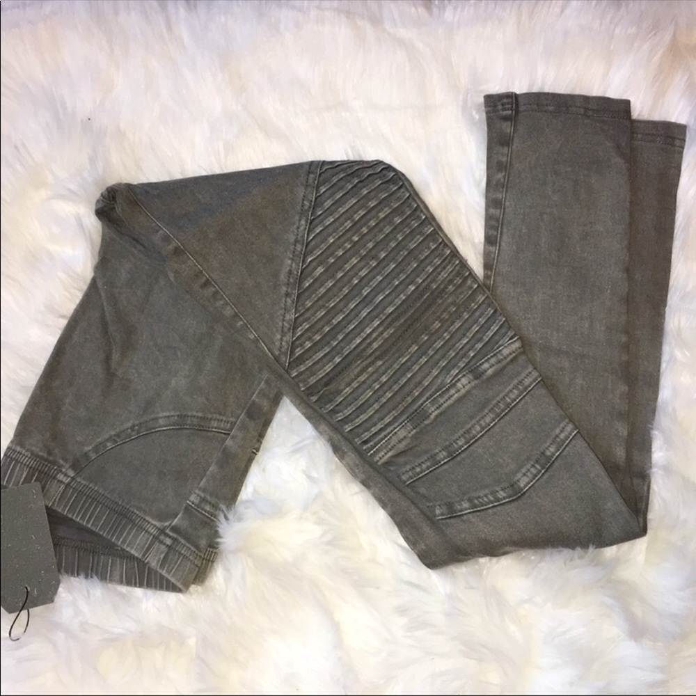 Olive Moto Leggings - Picture 4 of 4